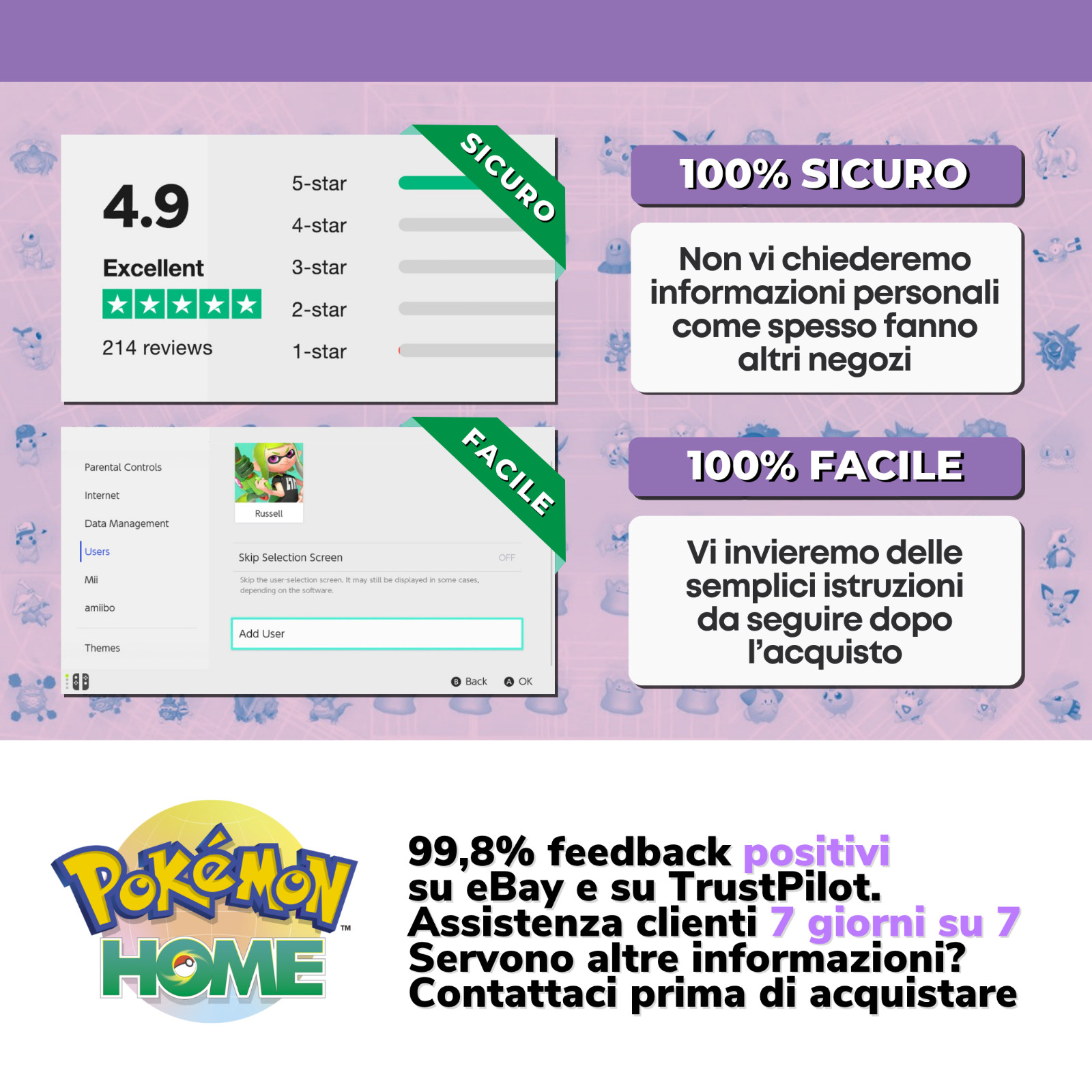 Pokémon HOME Shiny Living Dex Diamante Splendente Perla Lucente Pokedex completo