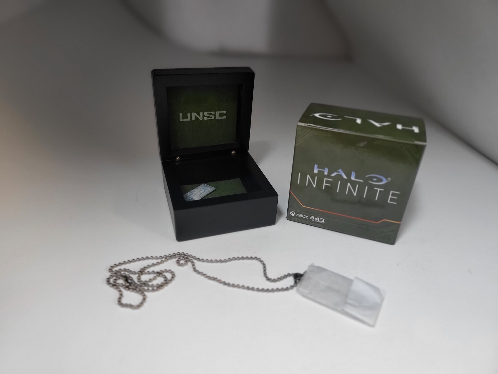 NEW MINT Factory Sealed HALO INFINITE Gamestop Promotion UNSC Dog Tag IN BOX