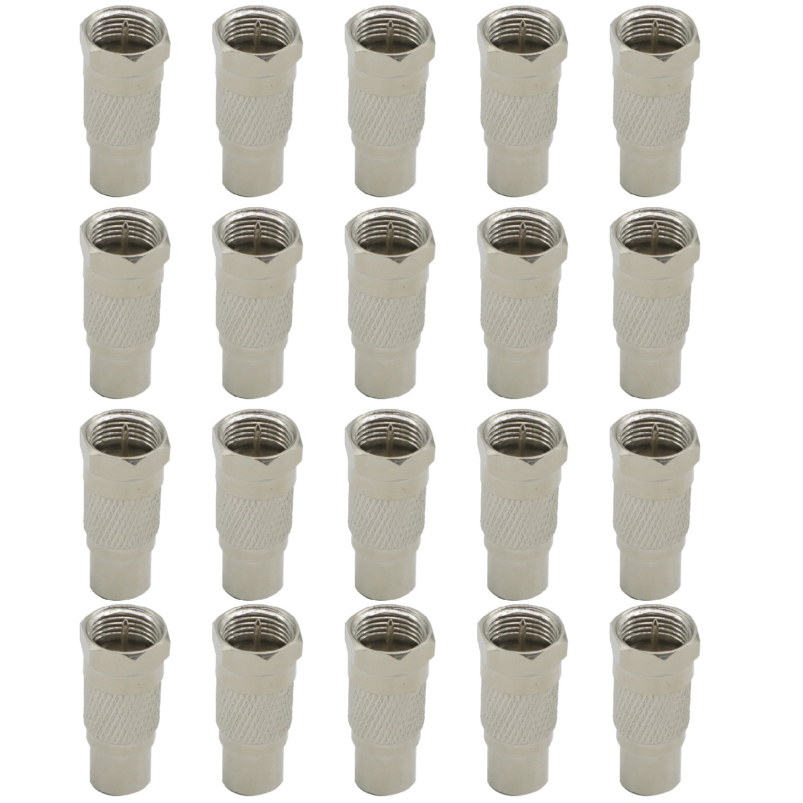 20x TV RF Video Connector Adapter F Male to RCA Female For Atari 2600 5200 7800