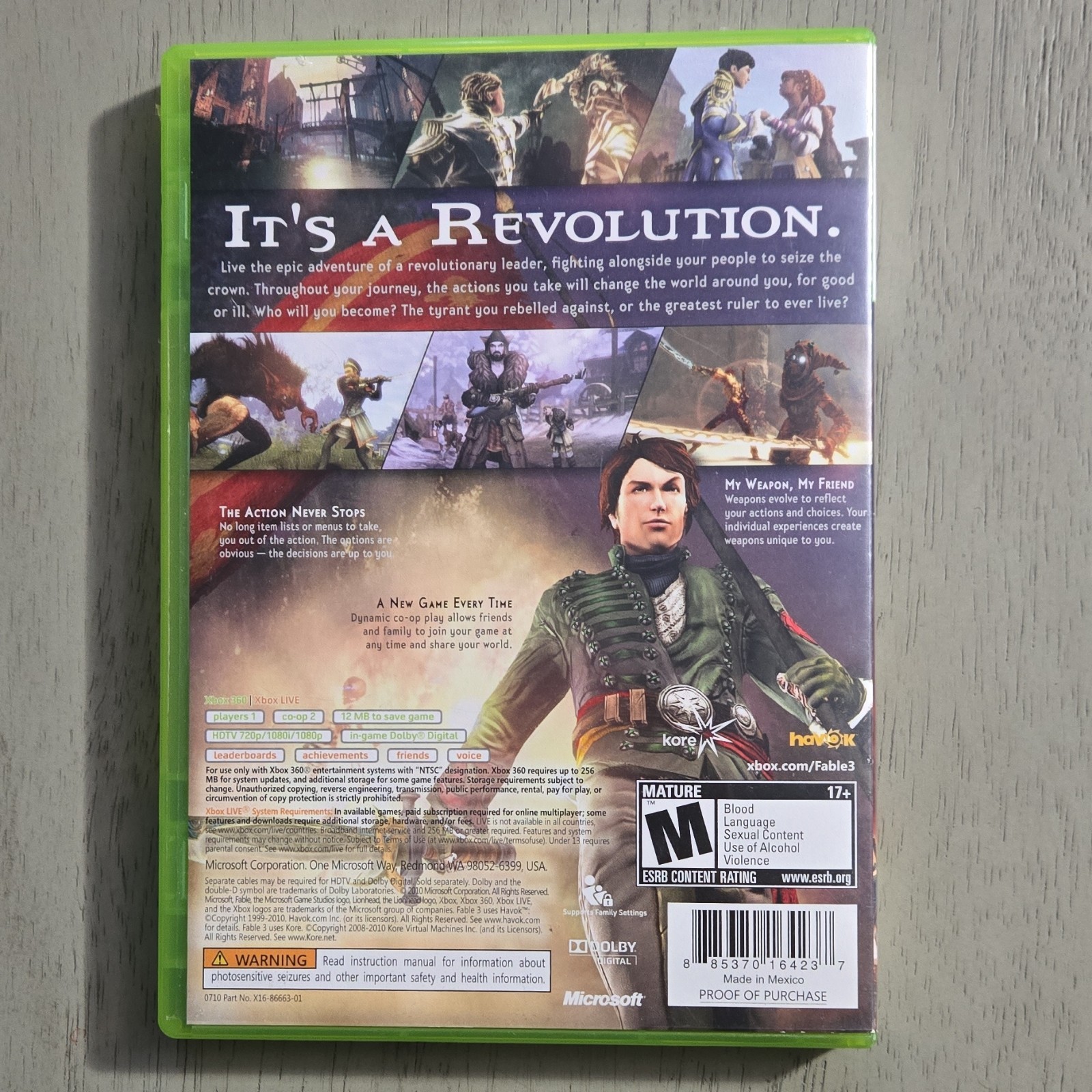 Fable III Xbox 360 Action Role Playing Game
