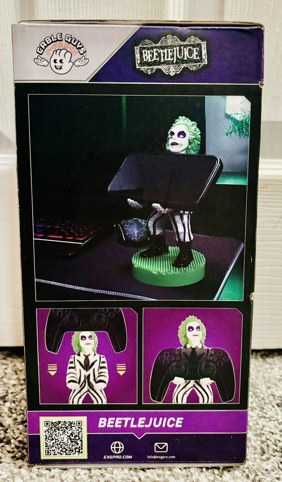 Beetlejuice Phone & Controller Holder Figure Cable Guys