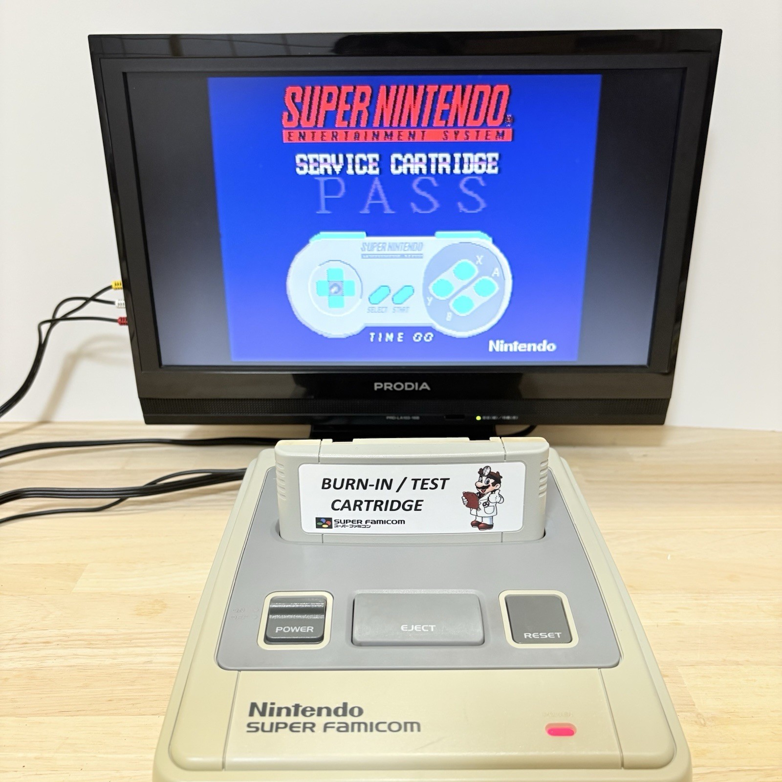 Nintendo Super Famicom Console Bundle 2 Controllers 4 Games SNES SHVC-001 Japan