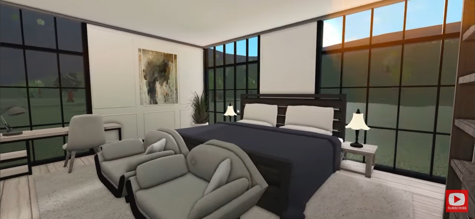 MODERN FAMILY FARMHOUSE BLOXBURG.CHECK DESCRIP.FAST BUILDER FOR CHEAP PRICE
