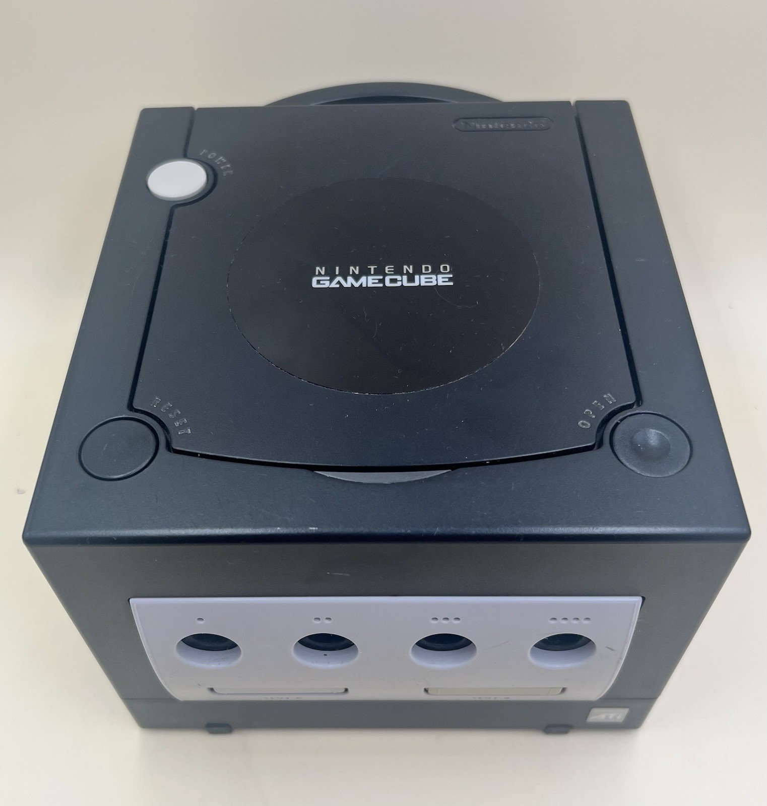 Nintendo GameCube DOL-001 Black Bundle W/ Cords + NEW Controller + AC Adaptor