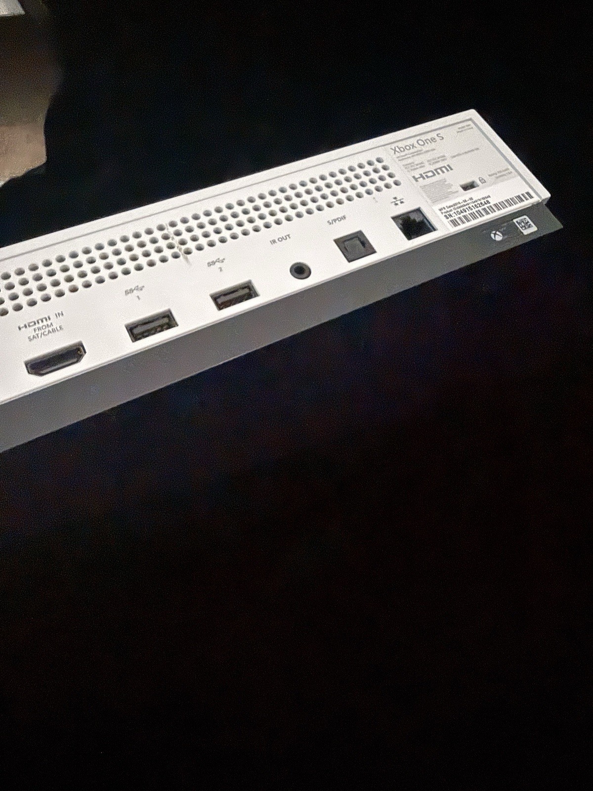 Microsoft Xbox One S (Model 1681) 500GB White Gaming System Console Only, Tested