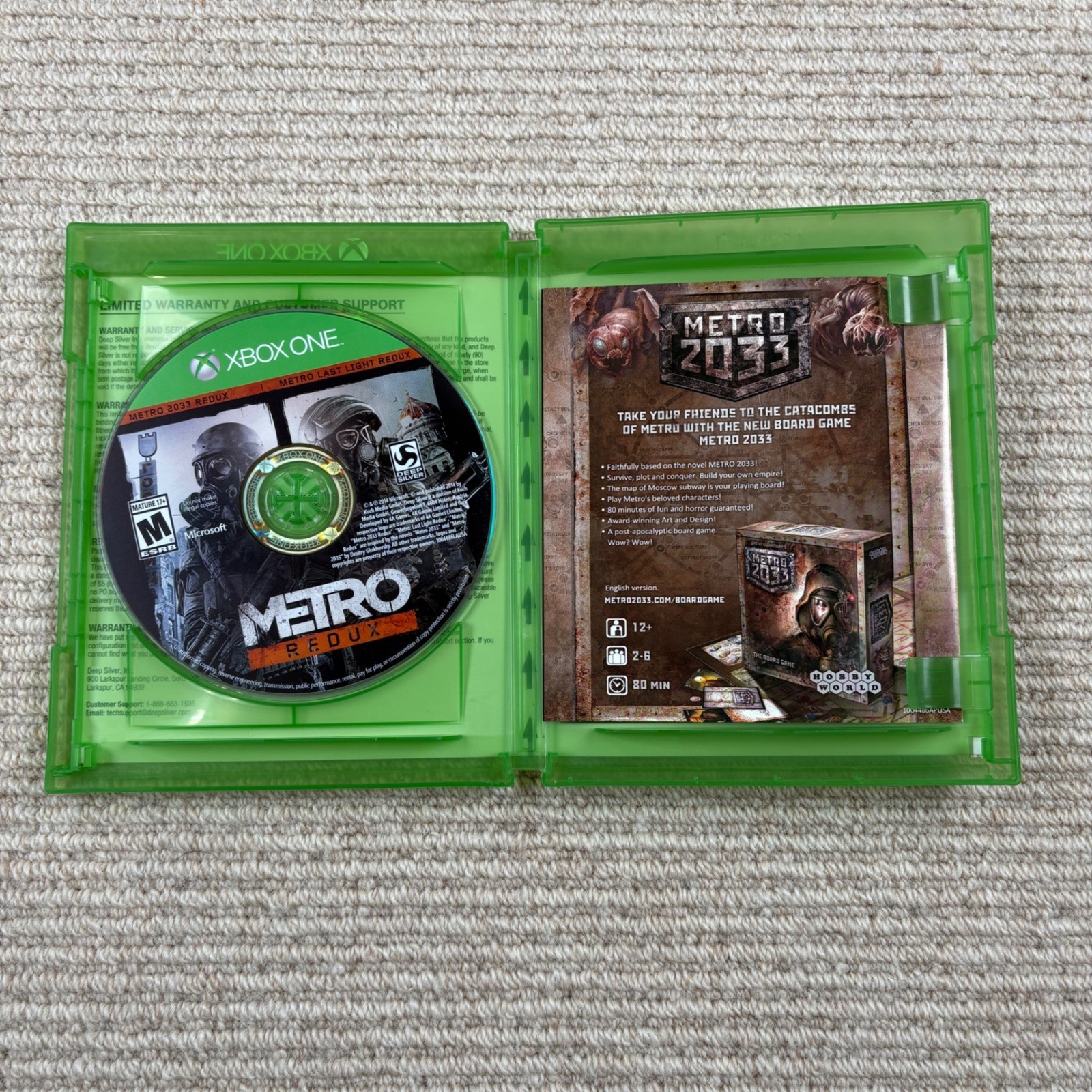 Deep Silver Metro Redux Xbox One Games Post-Apocalyptic Survival Horror FPS