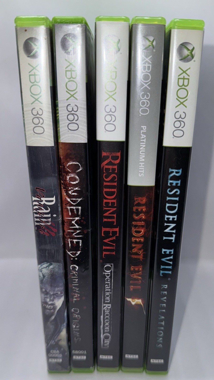 Lot Of 5 Xbox 360 Horror Resident Evil Condemned Vampire Games Tested Working