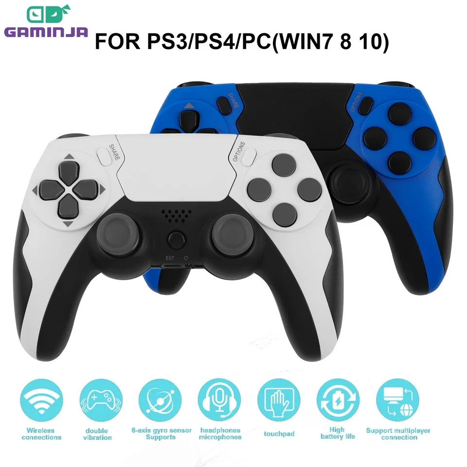 NEW Wireless Controller for PS4 PS3 PC Bluetooth Gamepad with 6-Axis Gyro Motion