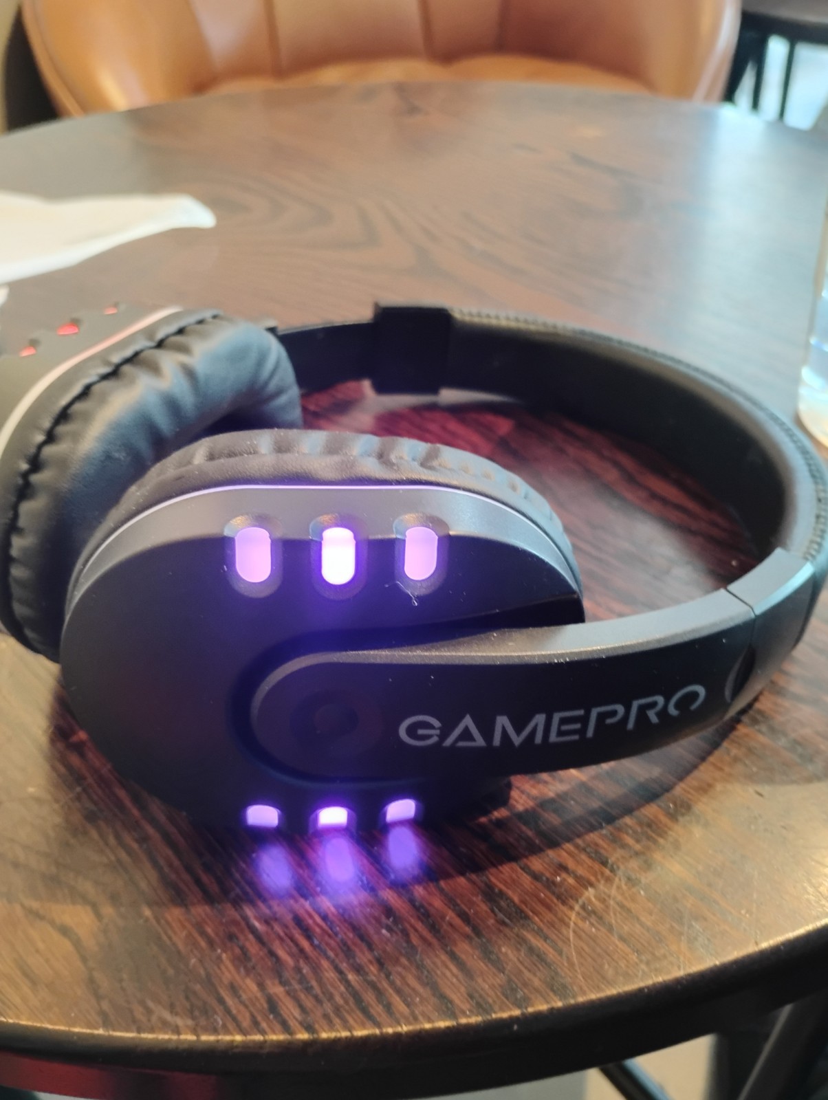 GAMEPRO Over-Ear Gaming Headset Black with LED Lights Ear-Cup (Over the Ear)