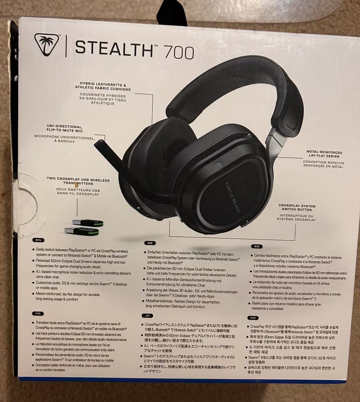 Turtle Beach Stealth 700 Gen 3 Wireless Headset – PlayStation/PC/Mobile New
