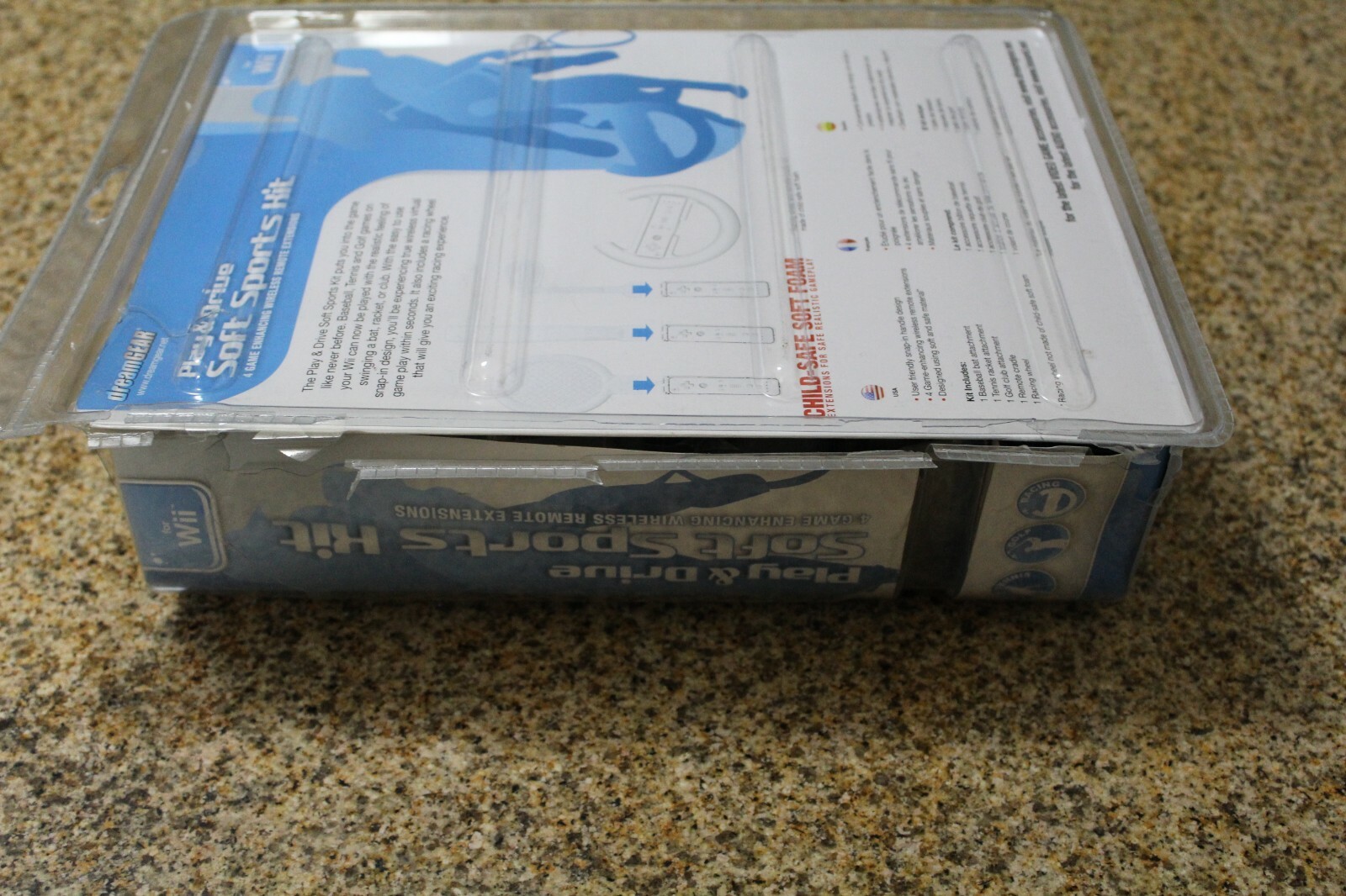 DreamGEAR Play & Drive Soft Sports Kit DGWII-1058 Nintendo Wii Damaged Pkg NEW