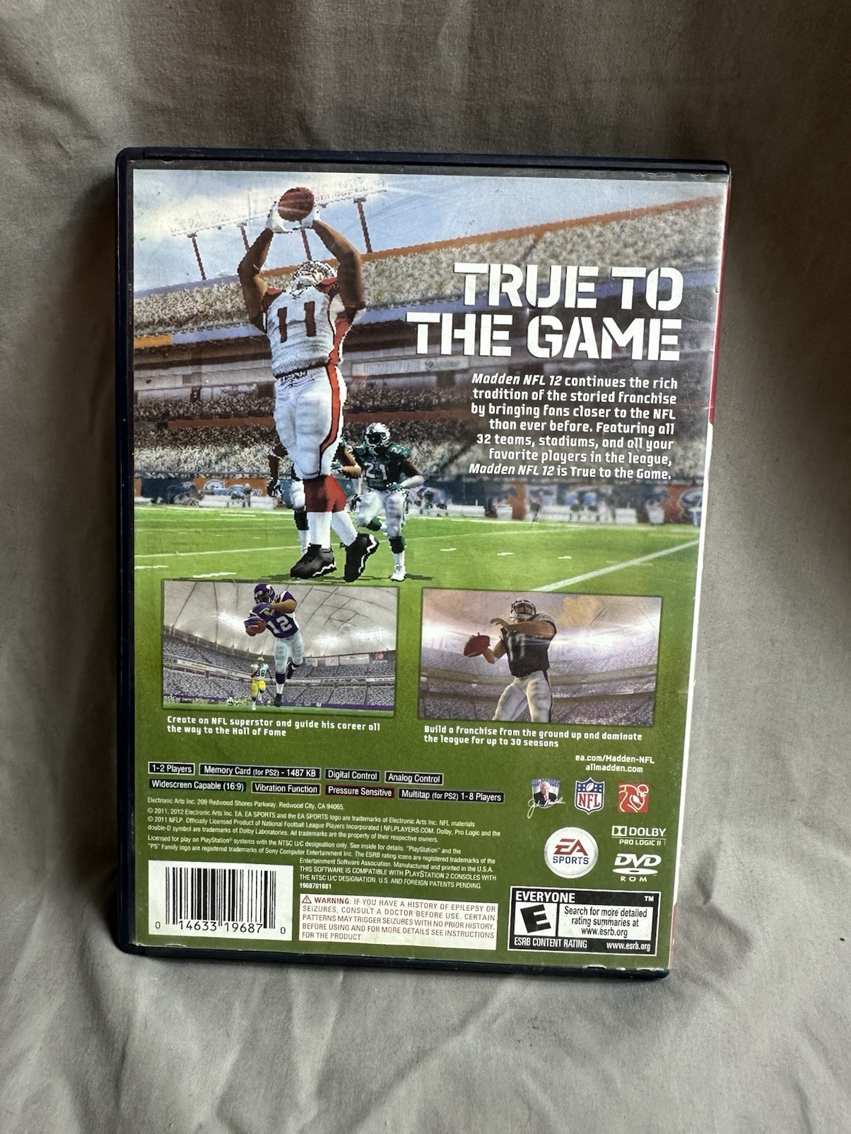 Madden NFL 12 (Sony PlayStation 2, 2011) * CIB