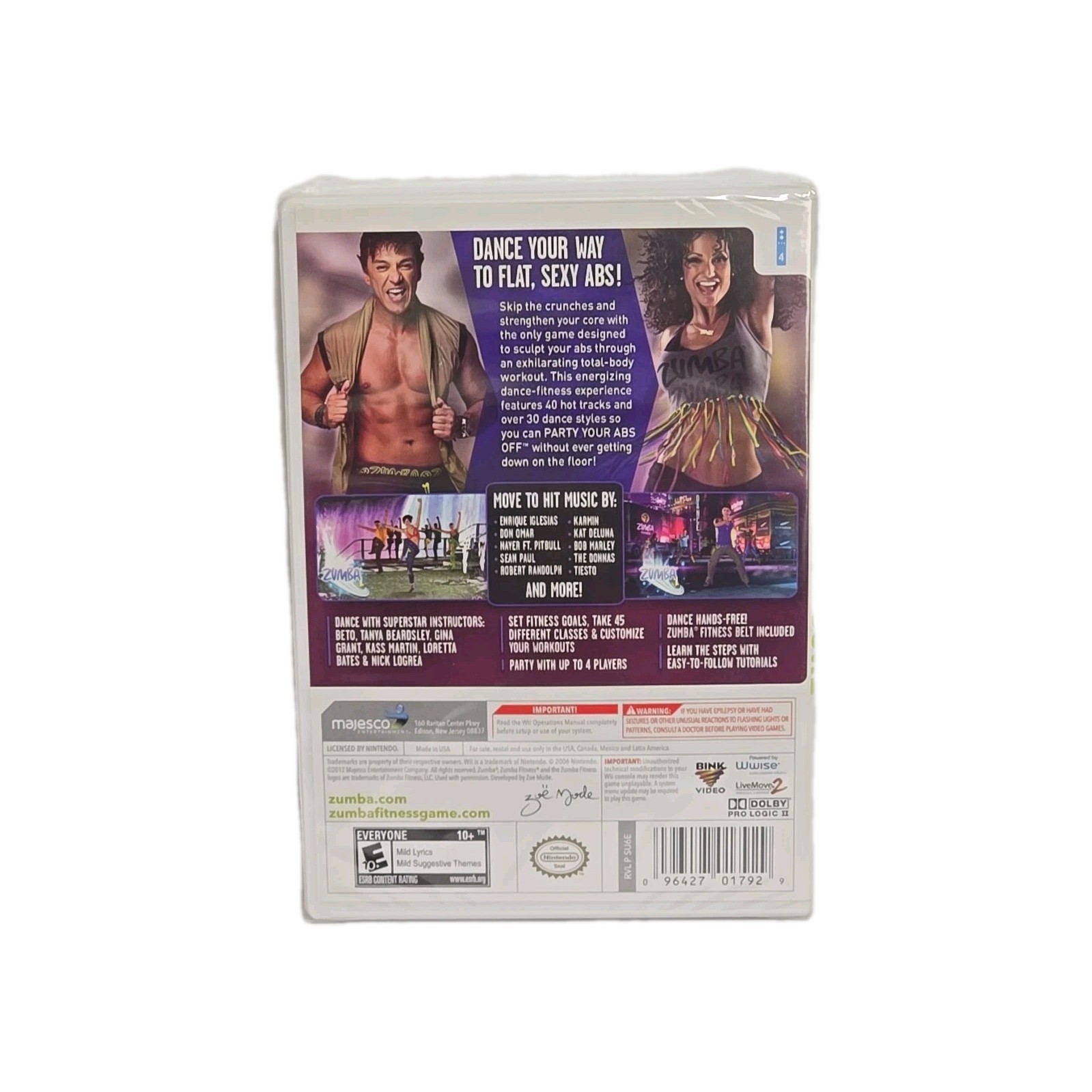NEW Zumba Fitness Core (Nintendo Wii, 2012) Includes Game and Belt