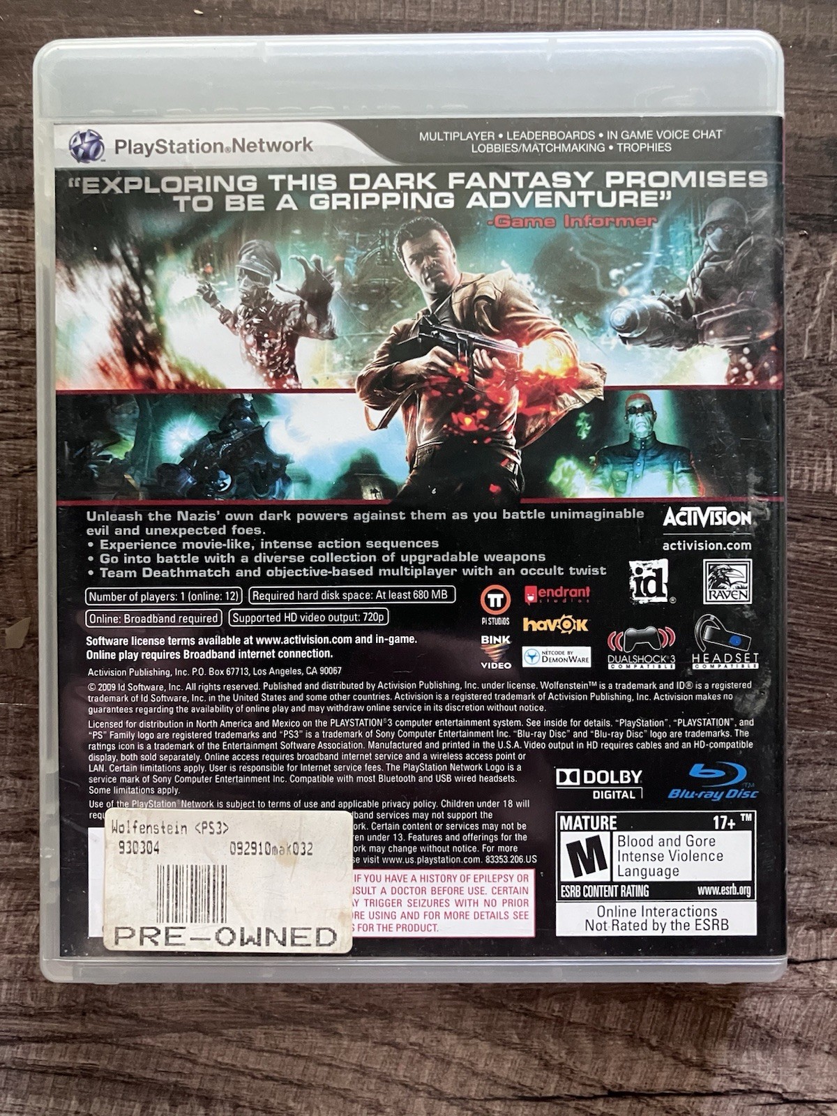 Wolfenstein (Sony PlayStation 3, 2009)