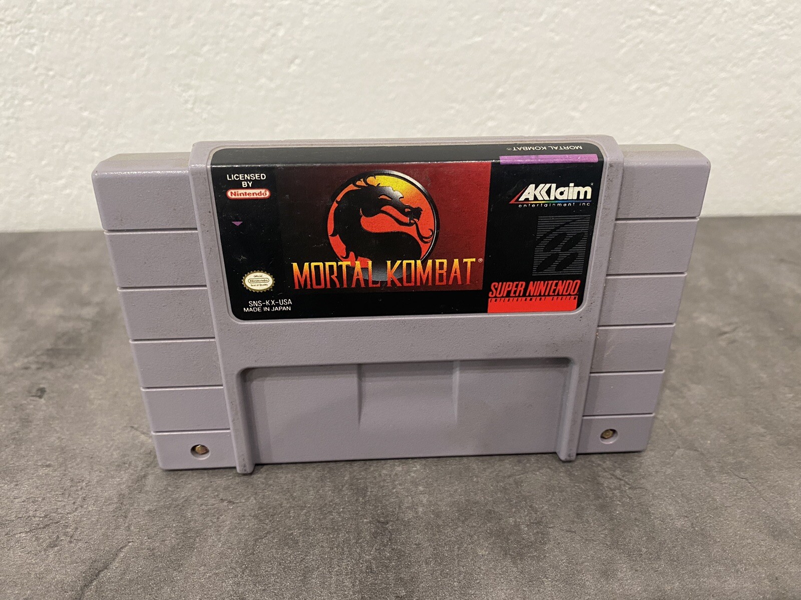 Mortal Kombat Super Nintendo *NOT SURE IF IT WORKS*