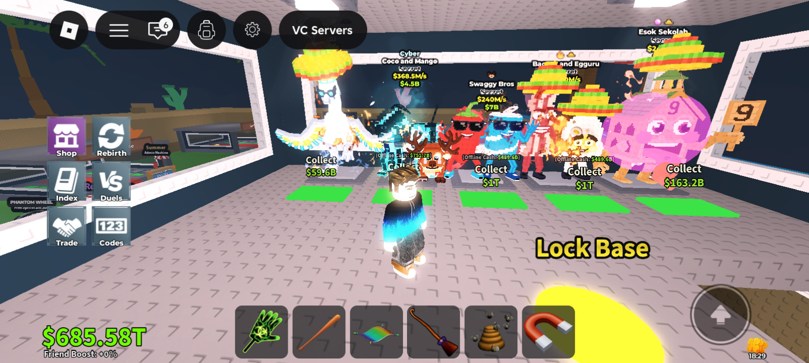 10 brainrots steal a brainrot