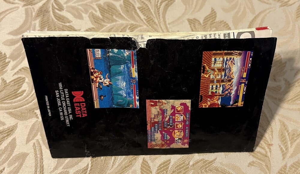 FIGHTER’S HISTORY (Super Nintendo SNES 1994) Near Complete w/ Manual + Cut Box