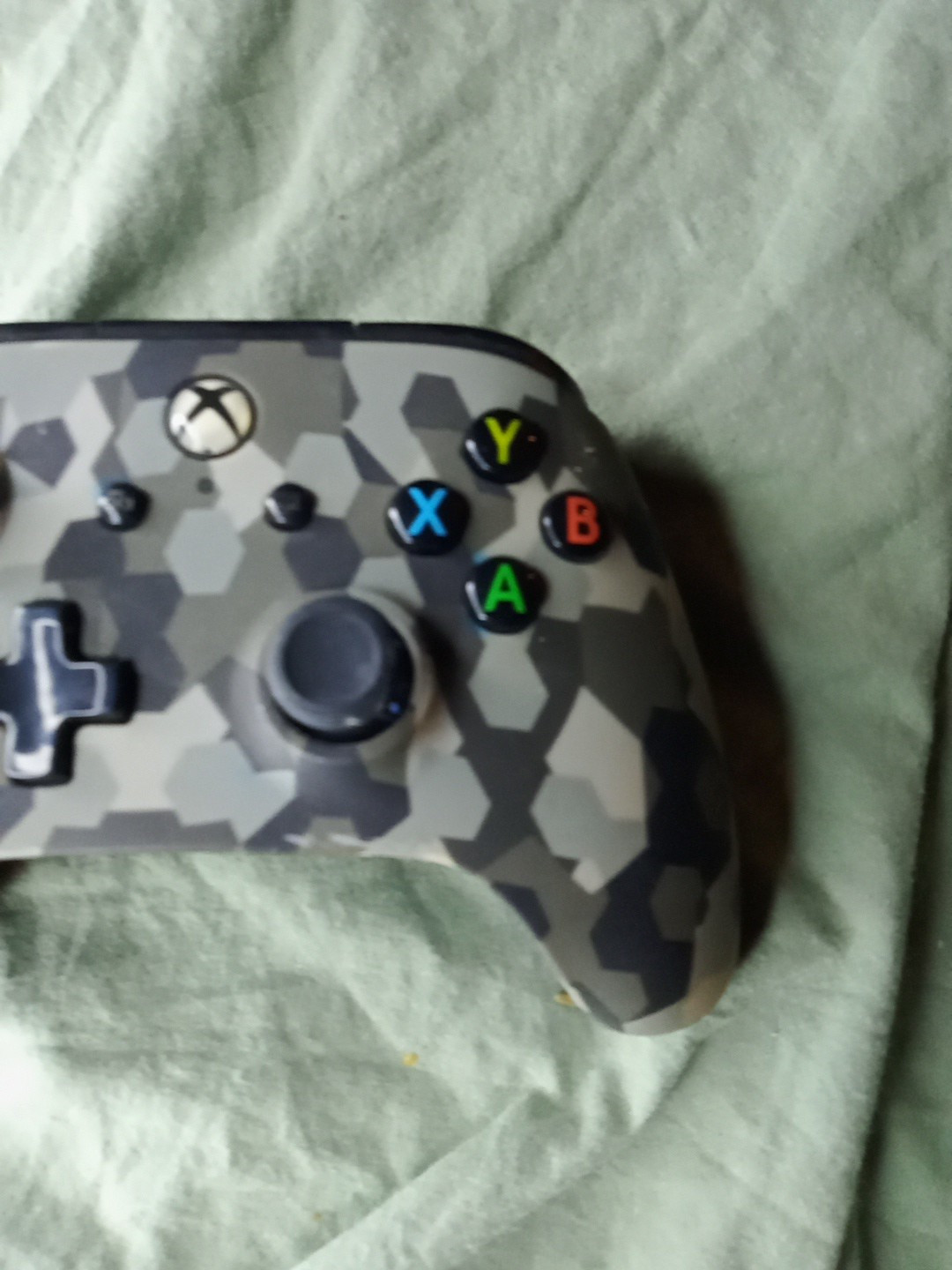 Xbox Power A Black And Gray Camo Model 1508490-01