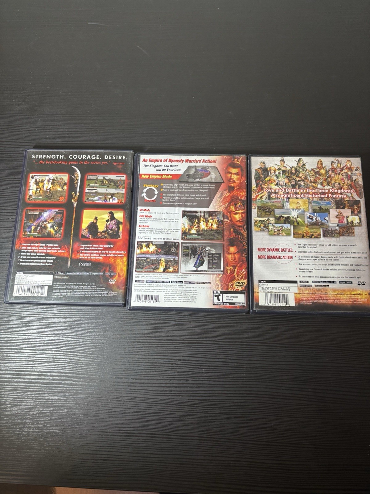 Dynasty Warriors: 4, Empires And Kessen II PS2 Bundle