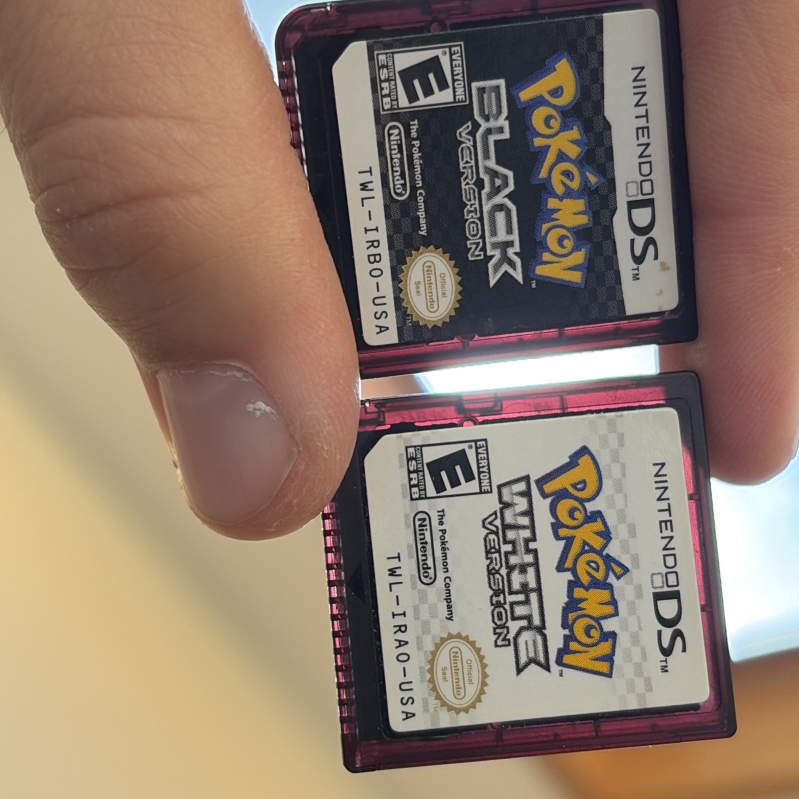 Pokémon Black And White Version In Box Nintendo DS Authentic Lot Of 2 Games