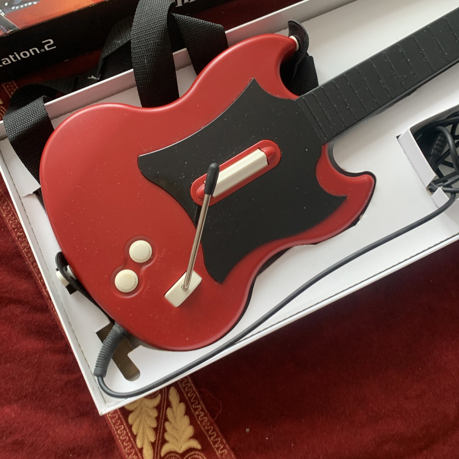 Guitar Hero RedOctane Gibson SG Wired Controller PS2 PlayStation 2 Tested Sony
