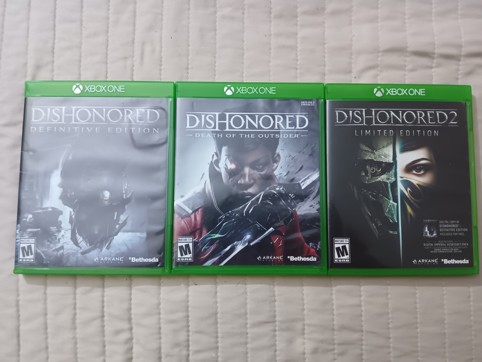 Dishonored Games (Xbox One) Dishonored/Dishonored 2/Dishonored Death of Outsider