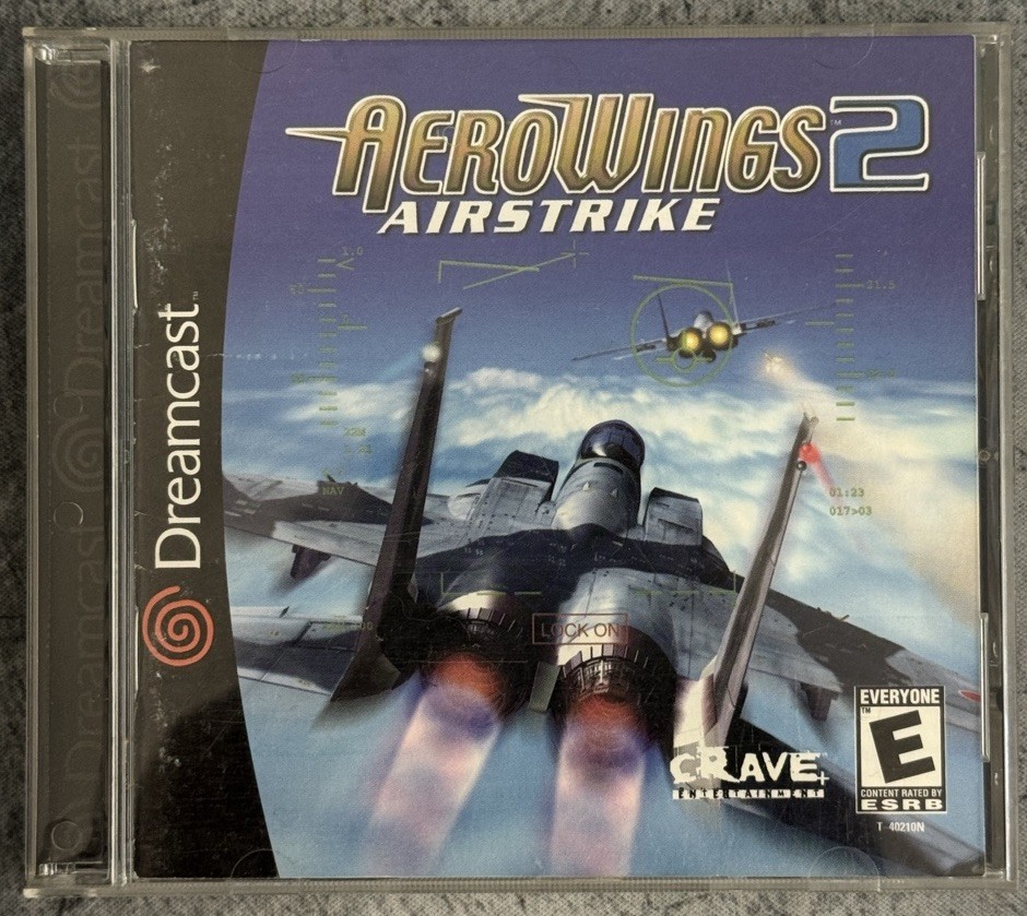 AeroWings 2 Air Strike Sega Dreamcast Complete w/ Manual Reg & Card VG – Tested