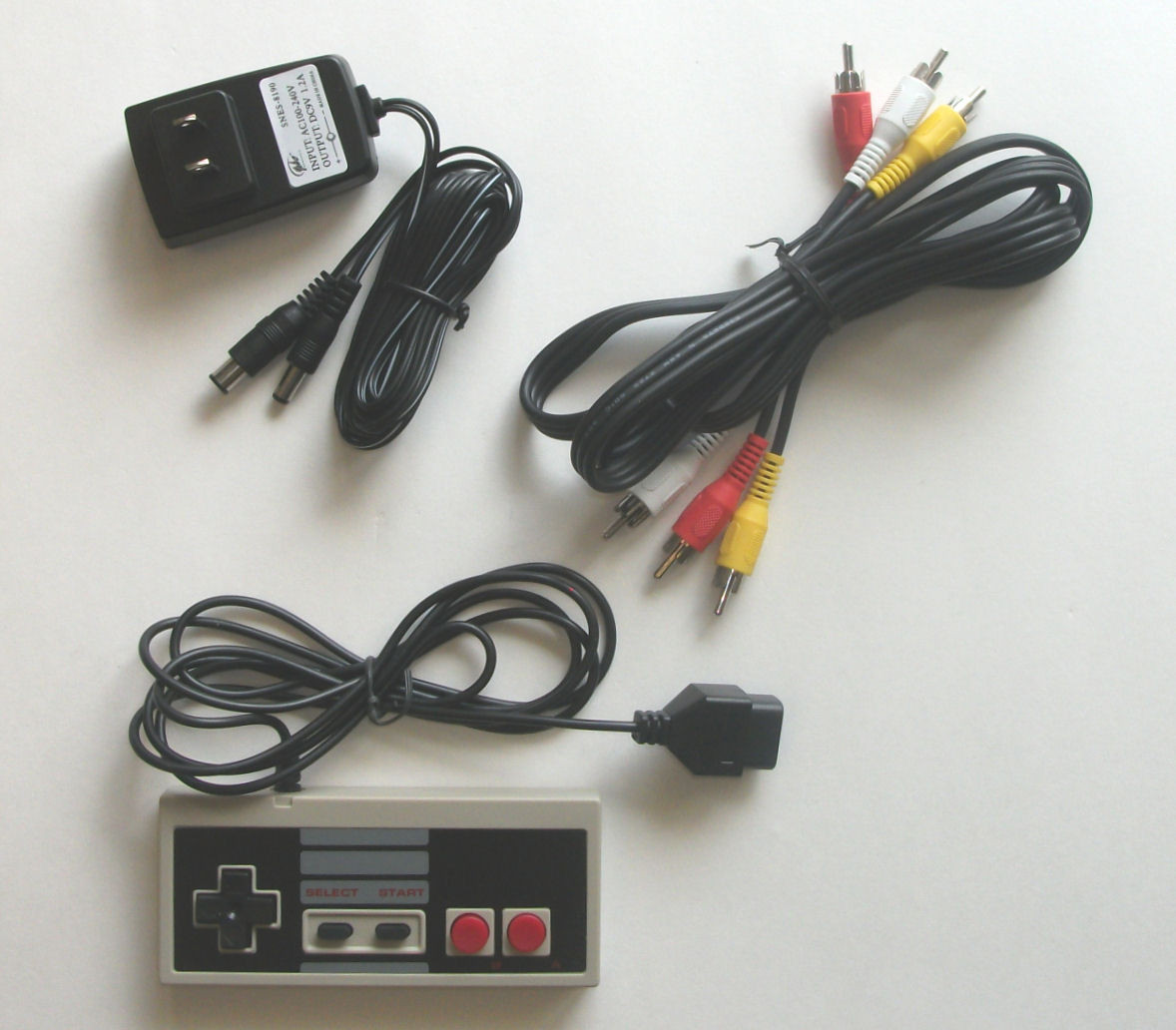 US SELLER NES Original NES Hookup Kit AC Adapter Power Cord AV Cable Controller