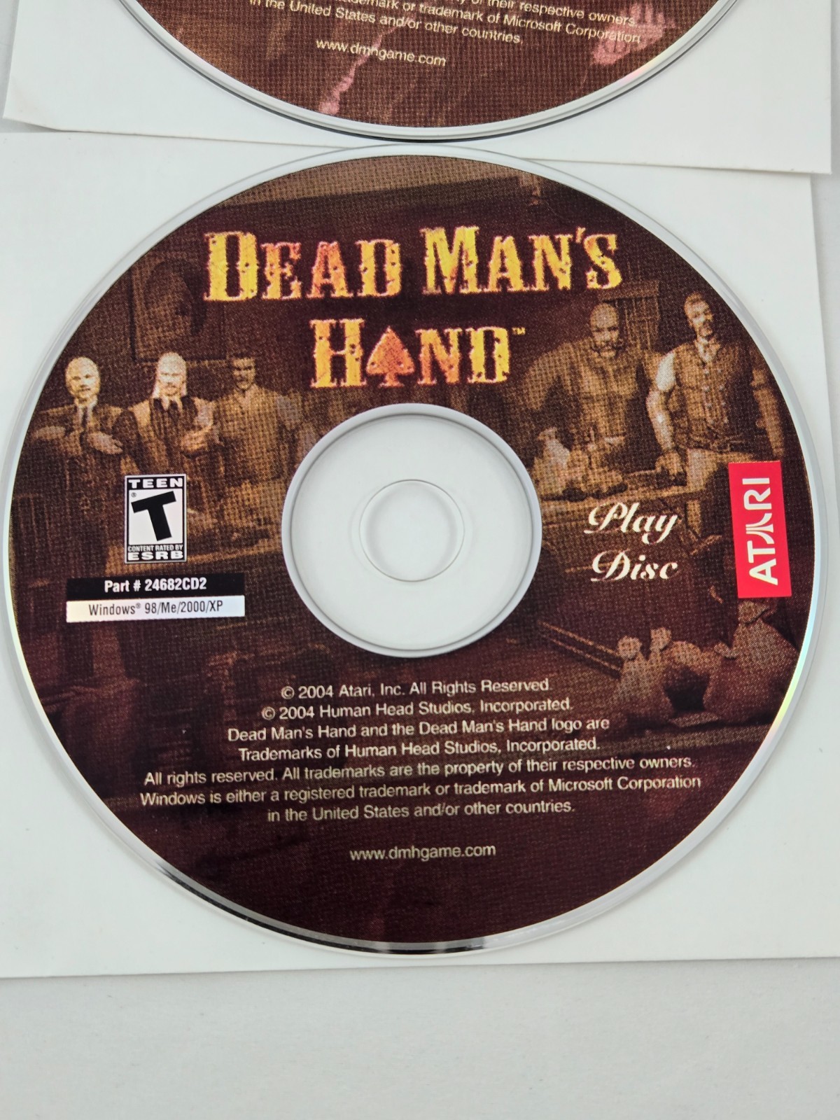 Dead Man’s Hand PC Game Atari 2004 CIB Complete 2 CD-ROM Western FPS Vintage