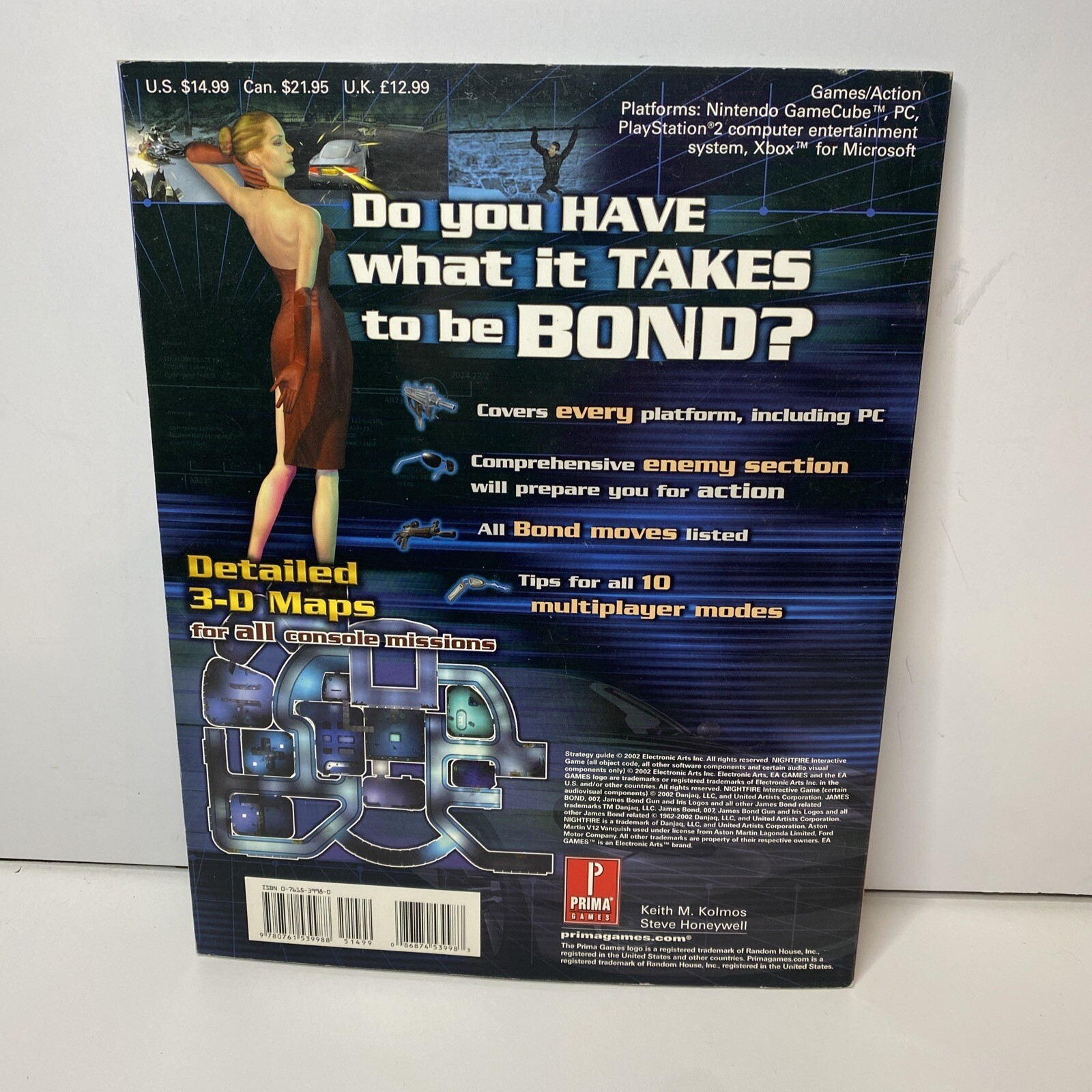 007 Nightfire Prima Official Strategy Guide PC PS2 Xbox Game Cube EA