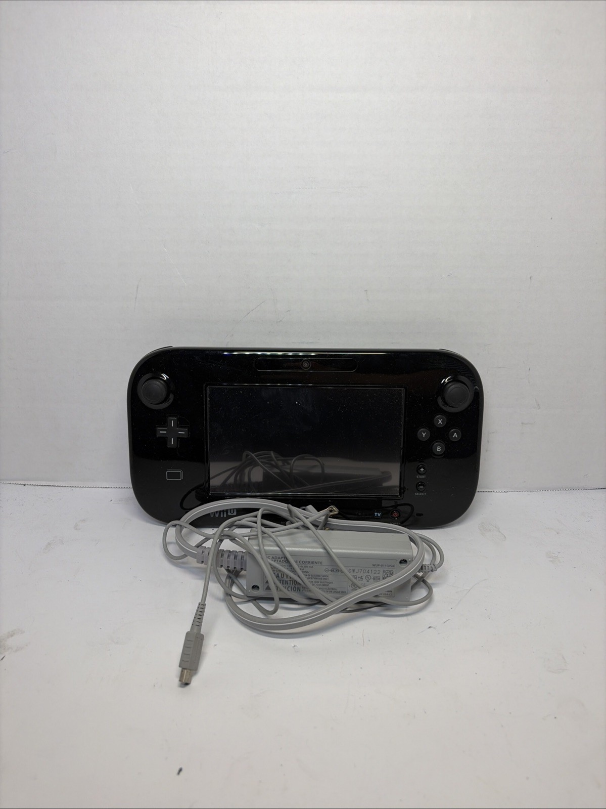 Nintendo Wii U GamePad Controller WUP-010 (USA) Black W Charger Tested Works