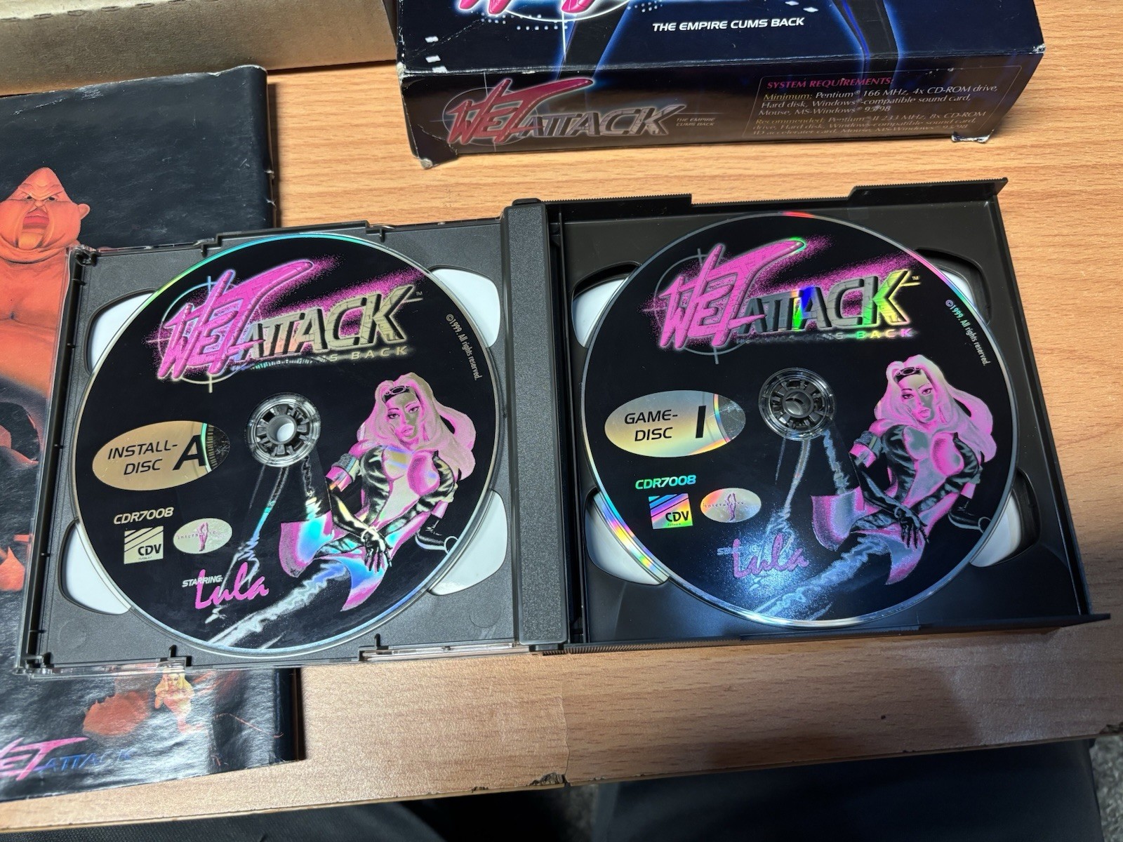 Lula Wet Attack: The Empire Cums Back PC CDV Game in English Rare Adult Game