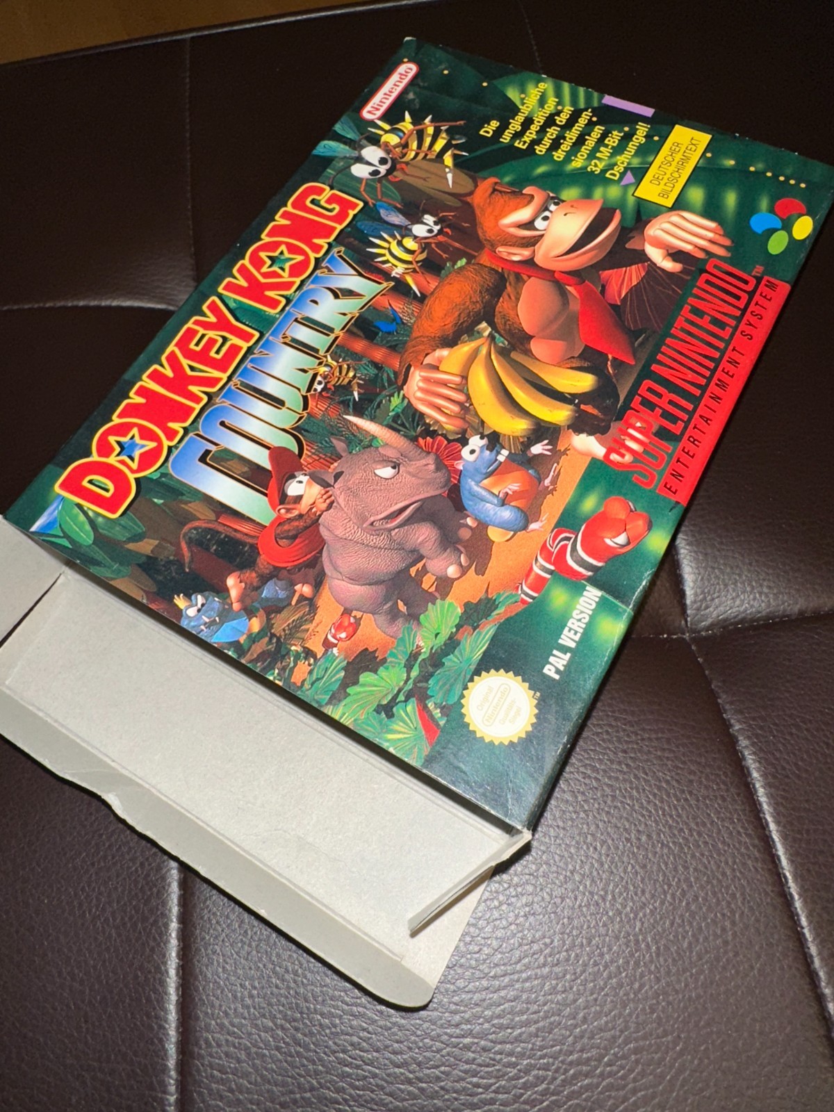 Donkey Kong Country SNES PAL CIB Complete German Version Authentic