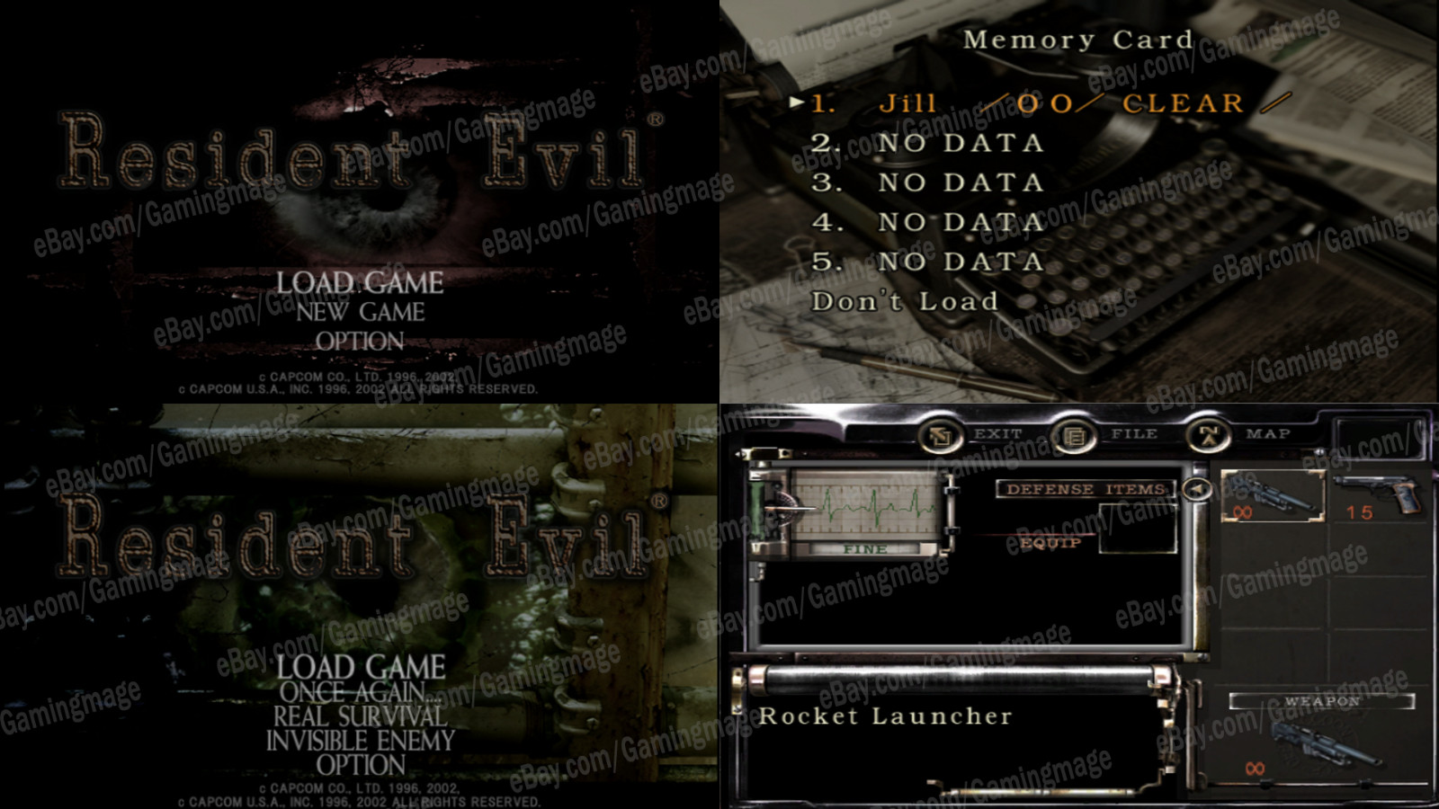 Resident Evil 100% Ṥave Gamecube Memory Card! (NO GAME)