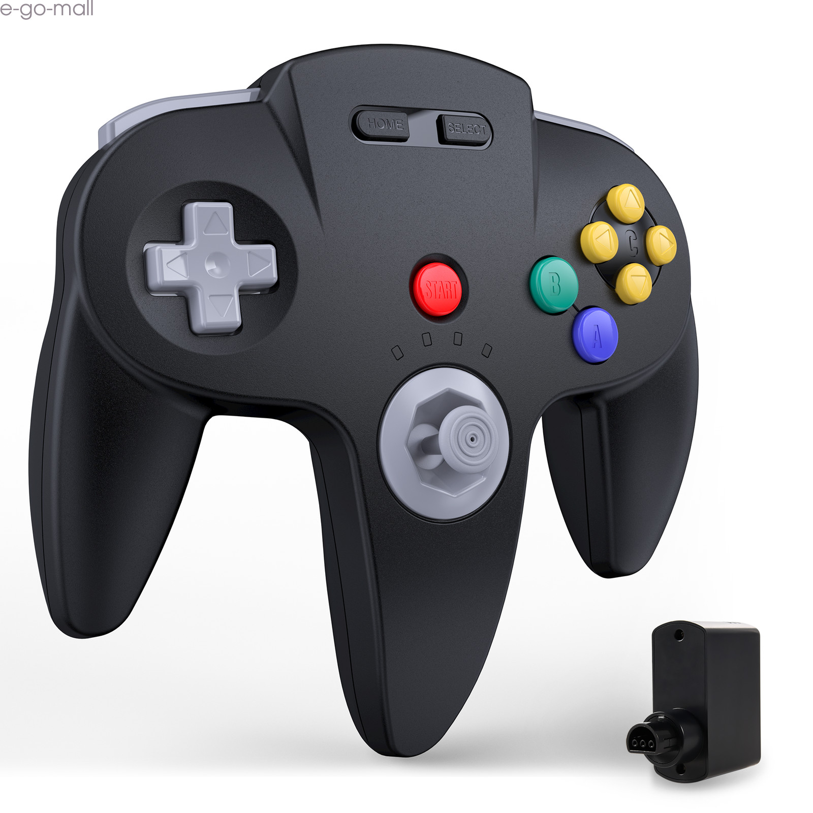 2.4G Wireless N64 Controller w/ Rumble Pak for Nintendo N64 or USB For Switch