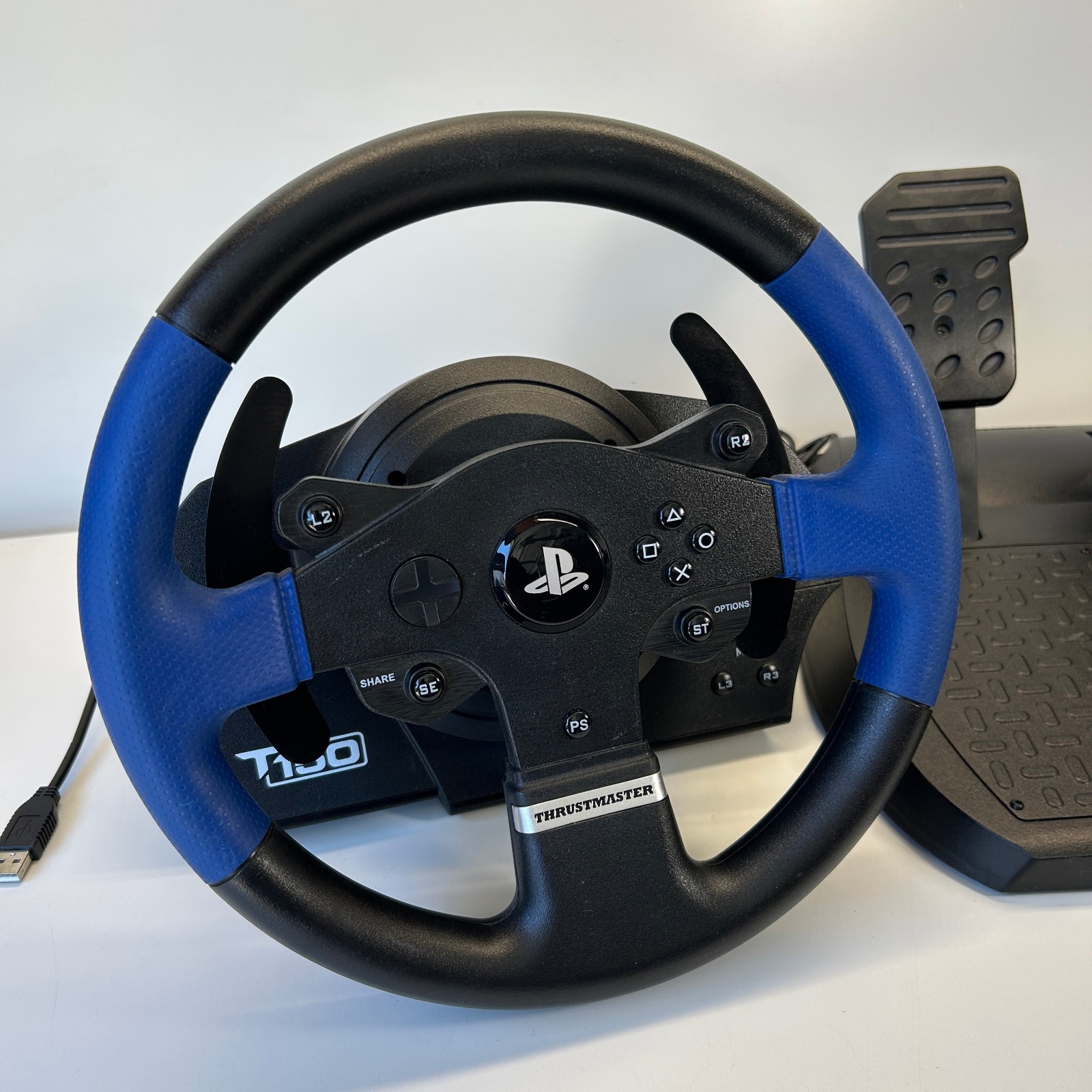 Thrustmaster T150 Racing Steering Wheel Controller Pedals PS3 PS4 Playstation