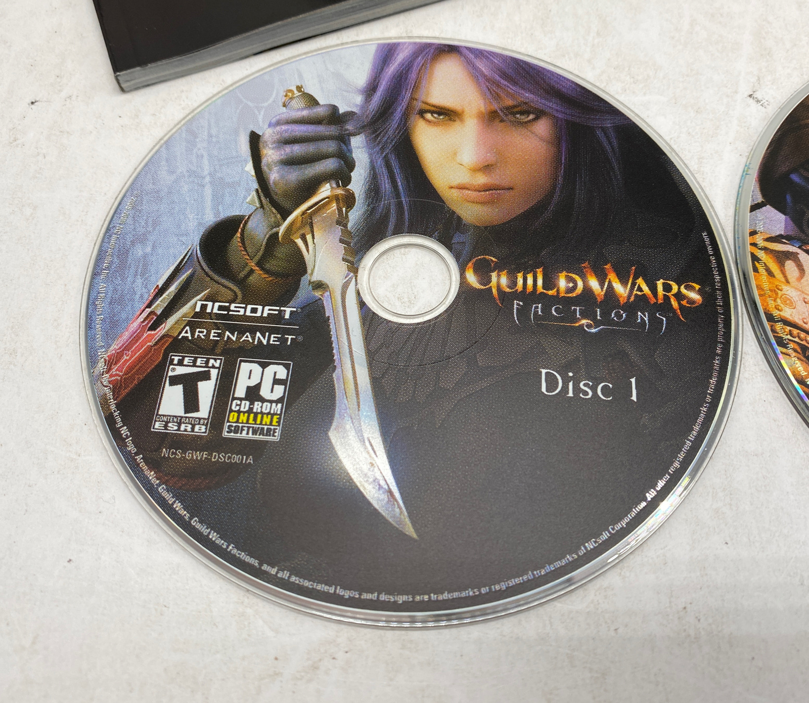 Guild Wars Factions PC CD-ROM Windows Video Game NCSOFT Arenanet COMPLETE