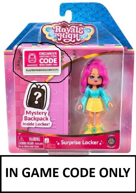 Royale High Surprise Locker LIGHT SERIES 1 Backpack CODE ONLY sent via Ebay MSG