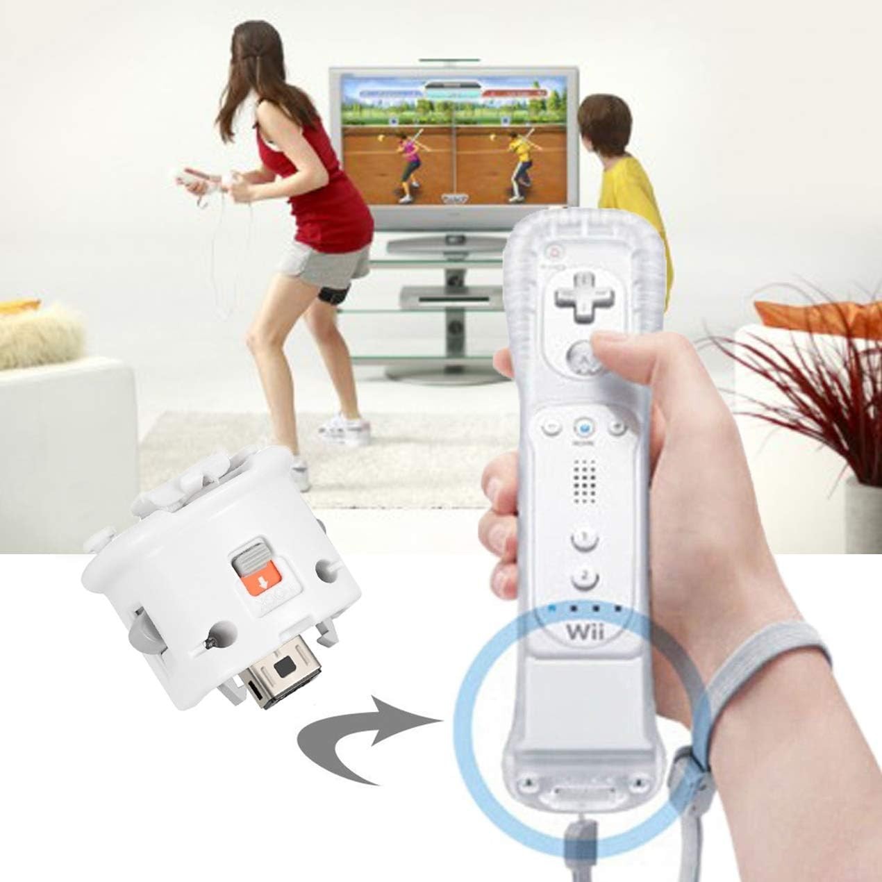 Wii Motion Plus Adapter-External Remote Motion Plus Sensor Controller -White,…