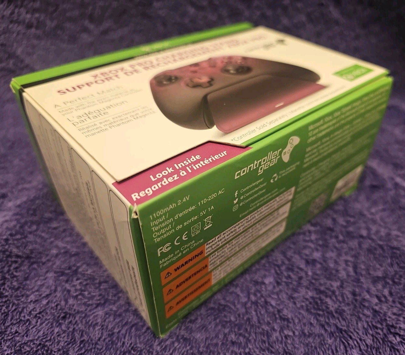 Xbox One Phantom Magenta Special Edition Wireless Controller W/ Charging Stand