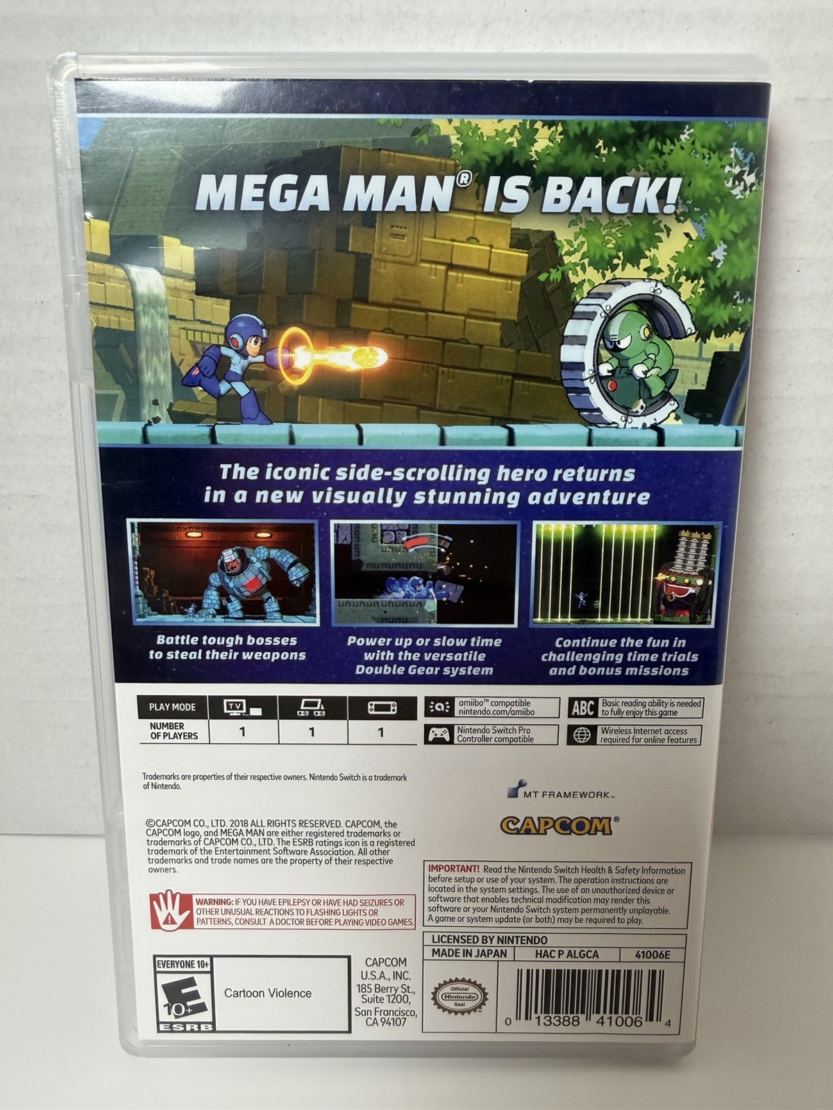 Mega Man 11 (Nintendo Switch, 2018) Complete In Box