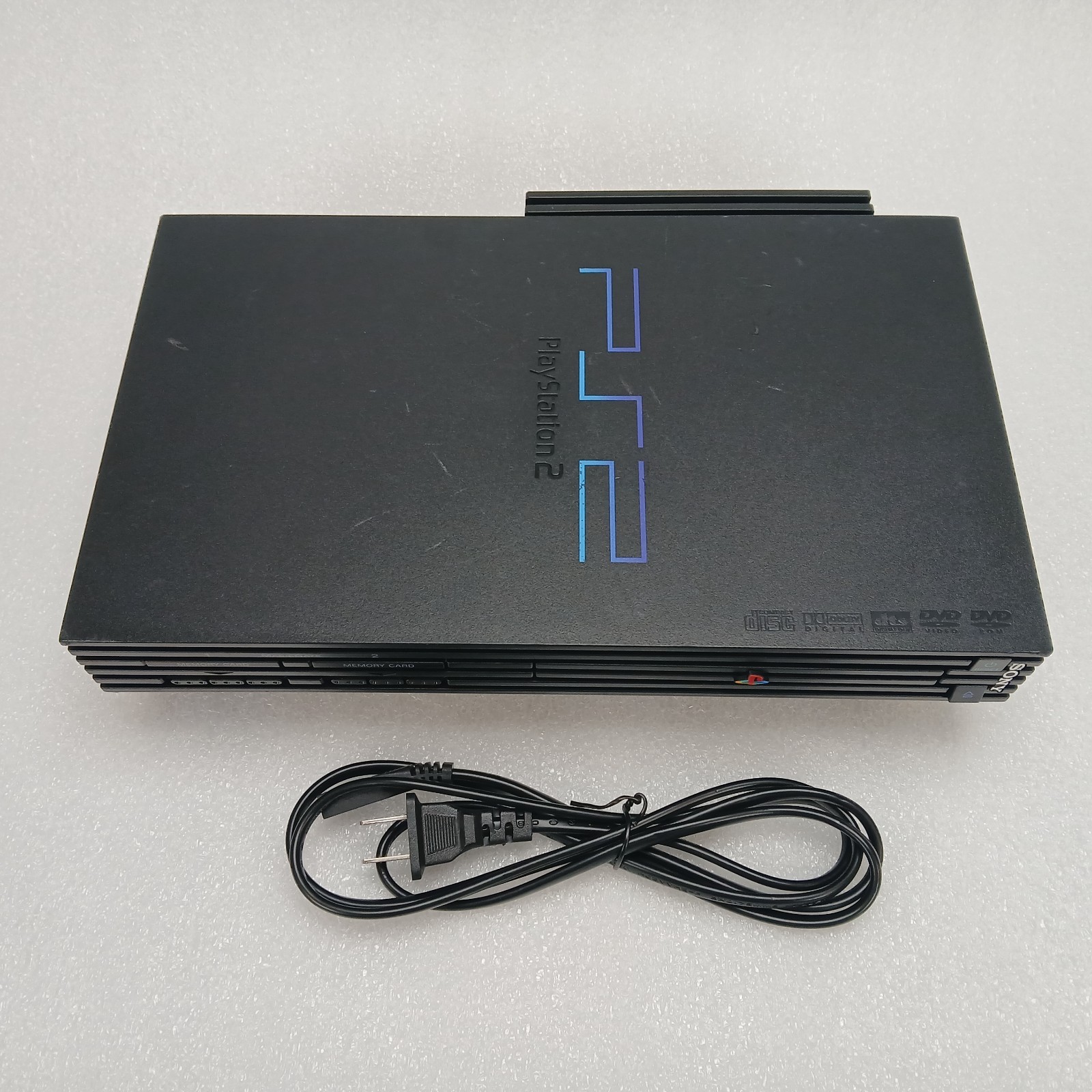 Sony PlayStation 2 PS2 Fat SCPH-39001 Console and SATA Adapter Tested & Working