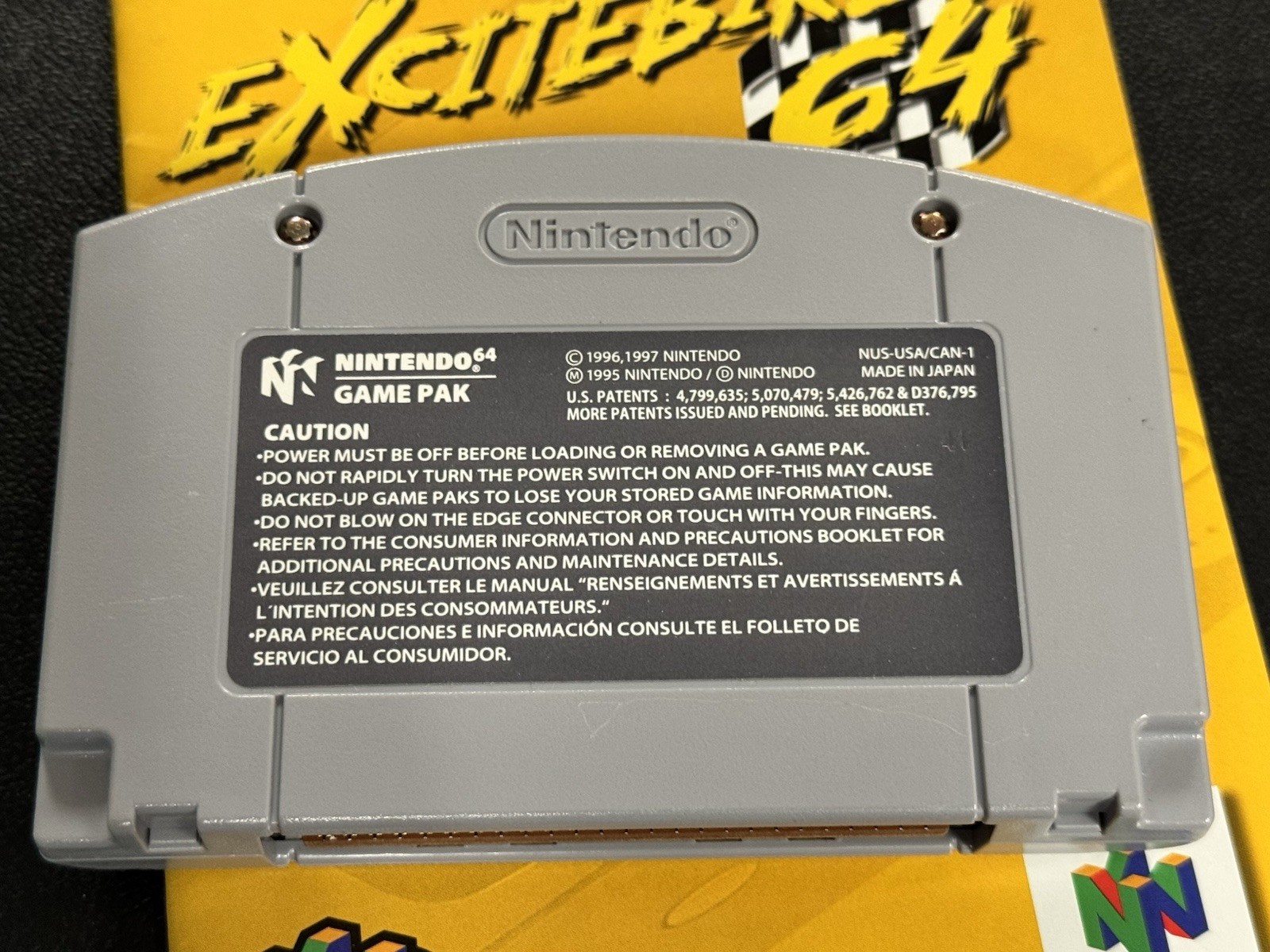 N64 Excitebike – Nintendo 64 – Authentic Game, Manual + Clamshell Case NM Label!