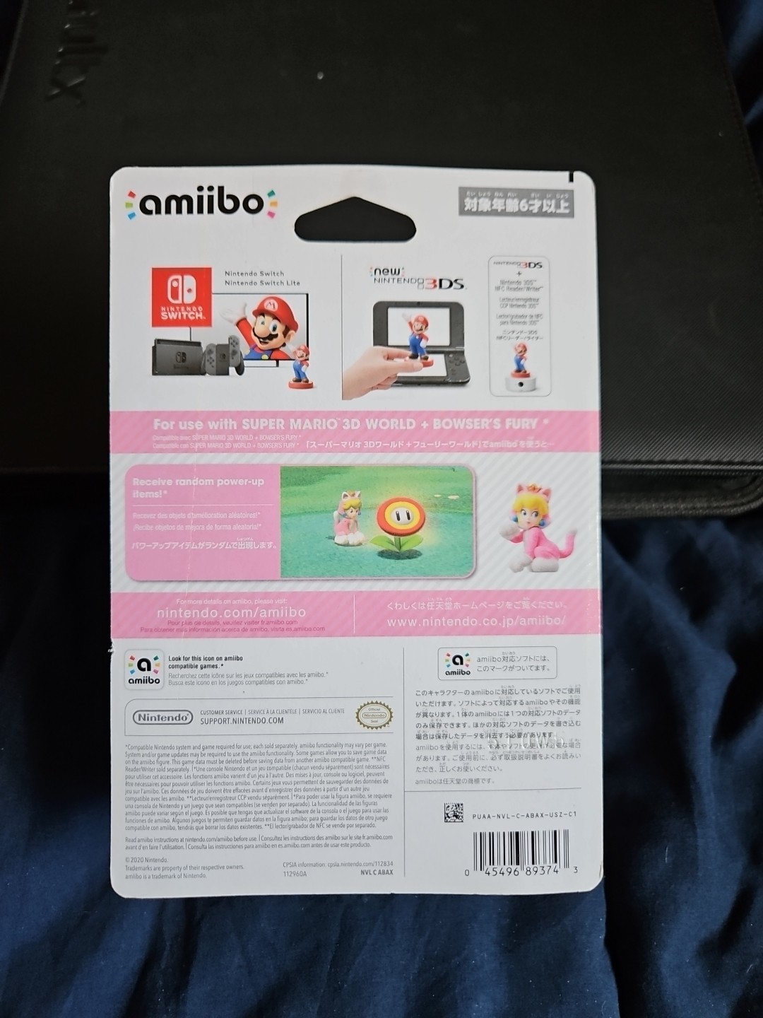 Cat Peach Amiibo Super Mario Series (Nintendo Wii New Factory Sealed