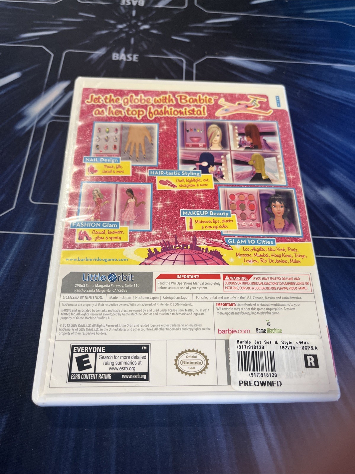 Barbie: Jet, Set & Style (Nintendo Wii, 2011) CIB