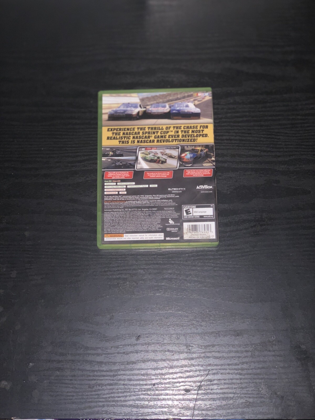 NASCAR The Game 2011 (Microsoft Xbox 360) GAME COMPLETE SPRINT CUP RACING CARS