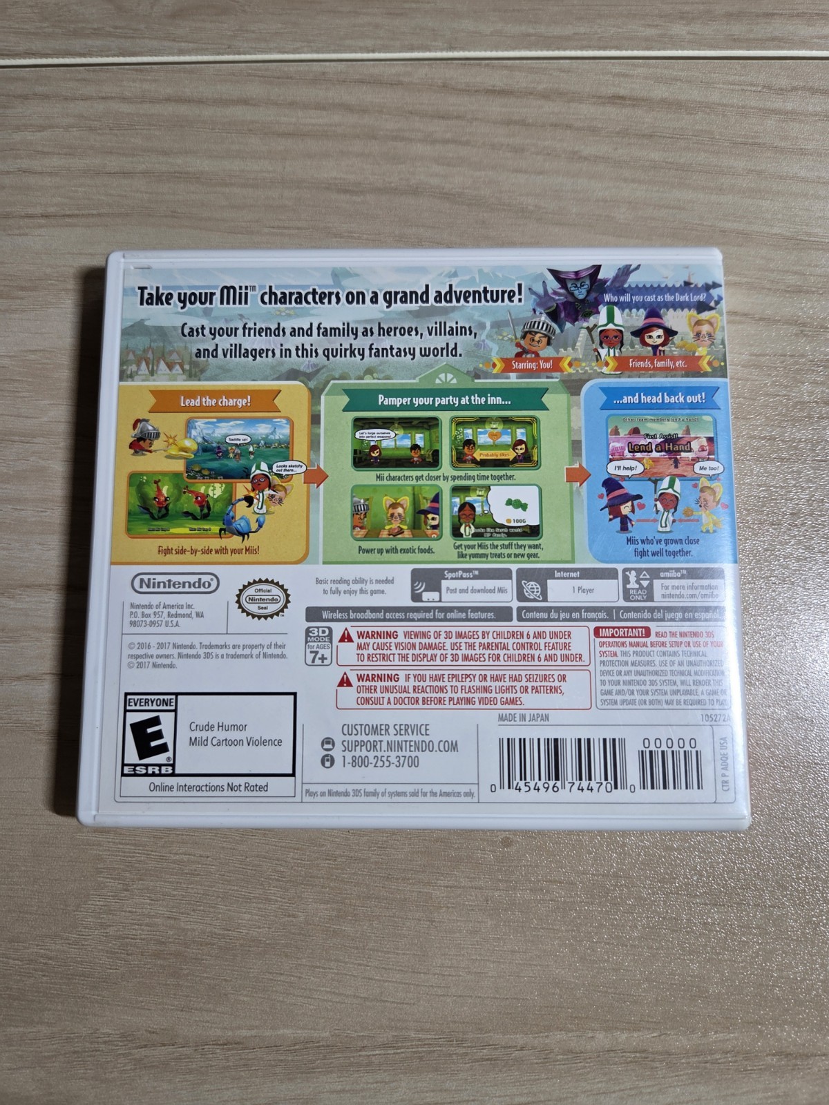 Nintendo 3DS Game Lot- Animal Crossing, Tomodachi Life, Miitopia & Fantasy Life