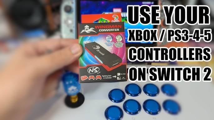 Brook Wingman NS Lite Converter &Wirecare:Support Switch Pro, Xb X/S One 360, PS