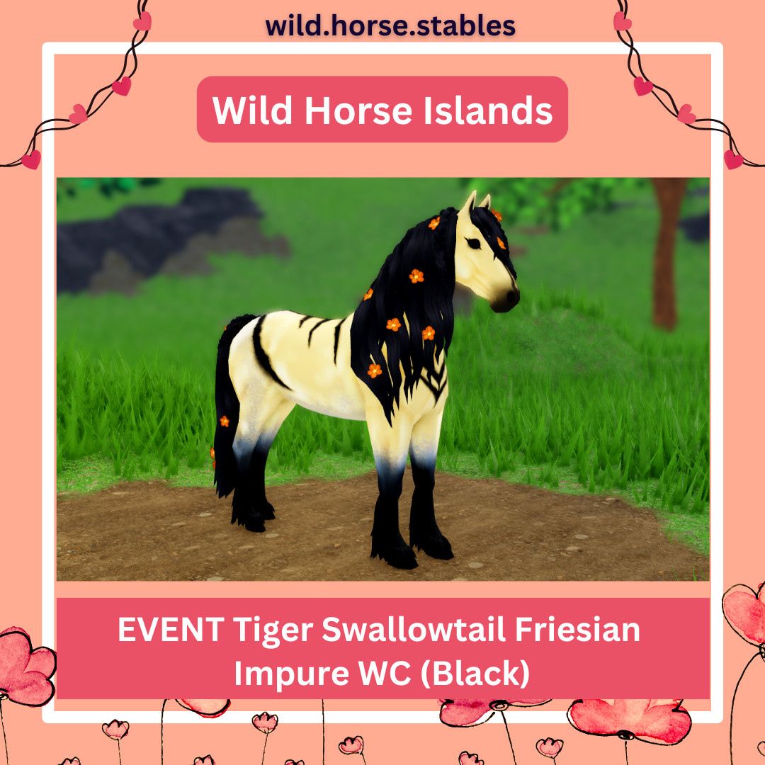🦋 Wild Horse Islands – Tiger Swallowtail Friesian Events 🦋