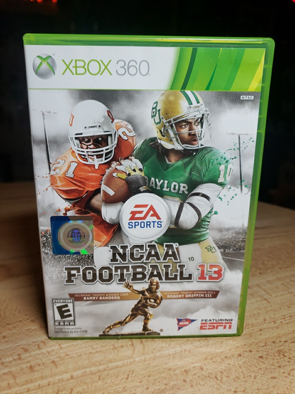 NCAA Football 13 Microsoft Xbox 360, 2012 Case, Artwork + Warranty Card NO GAME